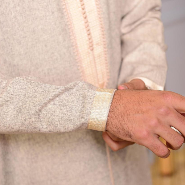Djlaba pour hommes Beige